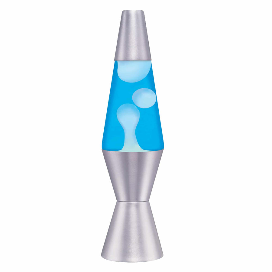 11.5" LAVA LAMP - WHITE/BLUE/SILVER [BDYB]