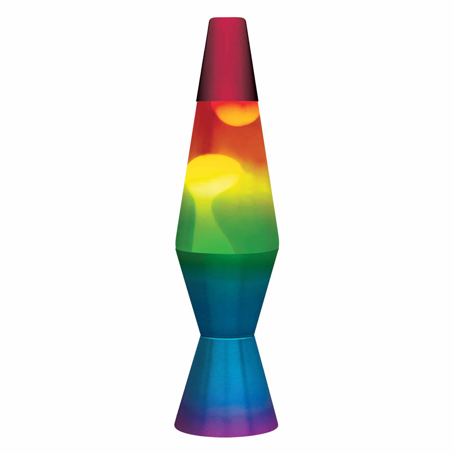11.5" LAVA LAMP RAINBOW - WHITE/TRICOLOR [3NQD]