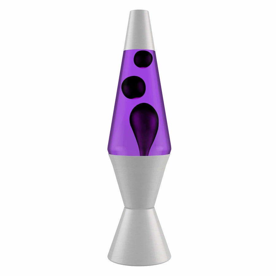 14.5'' LAVA LAMP - BLACK & PURPLE [Q4D0]