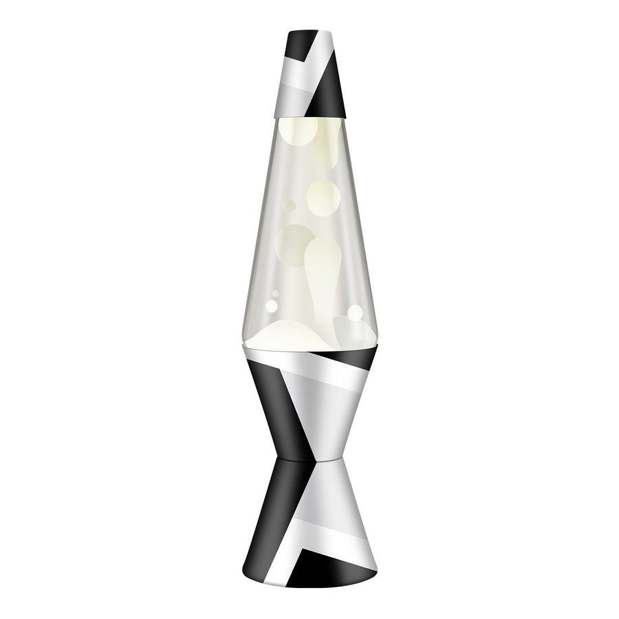 14.5" LAVA LAMP POLYGONAL WHITE TONE [KJ4T]