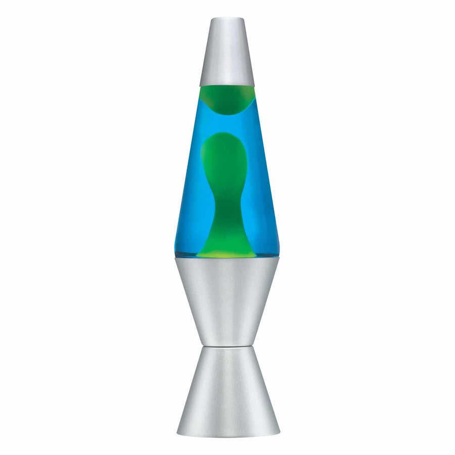 14.5" LAVA LAMP - YELLOW/BLUE/SILVER [PQFI]