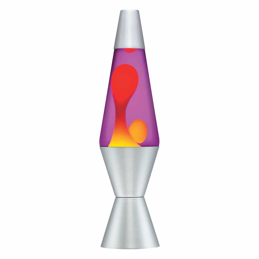 14.5" LAVA LAMP - YELLOW/PURPLE/SILVER [N4GF]