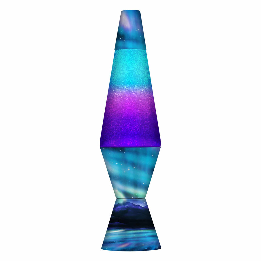 14.5" LAVA LAMP COLORMAX NORTHERN LIGHTS - GLITTER [EHEJ]
