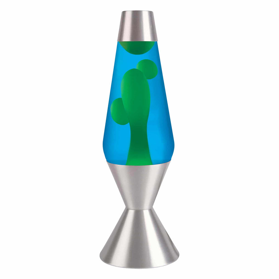 16.3" LAVA LAMP - YELLOW/BLUE/SILVER [HCUL]