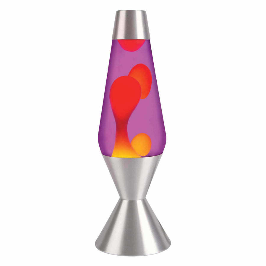 16.3" LAVA LAMP - YELLOW/PURPLE/SILVER [NOZ7]